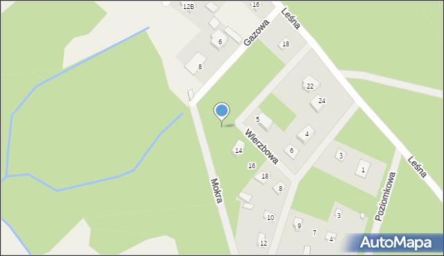 Radziejowice-Parcel, Wierzbowa, 12, mapa Radziejowice-Parcel