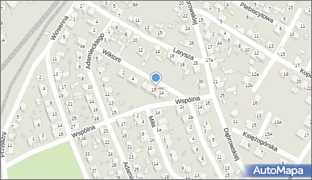 Radzionków, Wiktorii, 12, mapa Radzionków