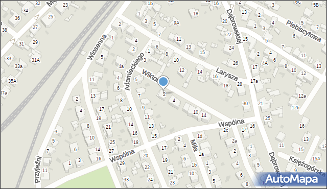 Radzionków, Wiktorii, 2, mapa Radzionków