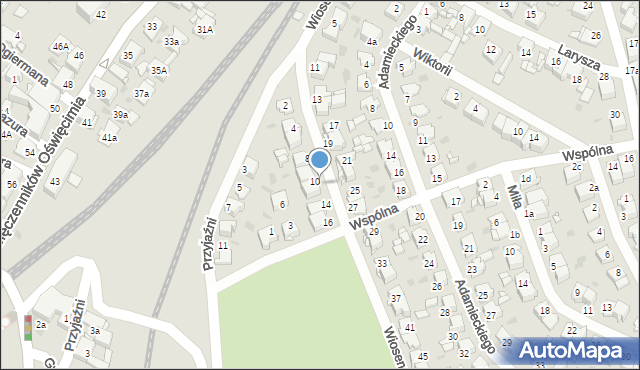 Radzionków, Wiosenna, 12, mapa Radzionków