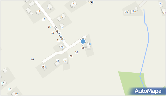 Radziszów, Widokowa, 36, mapa Radziszów
