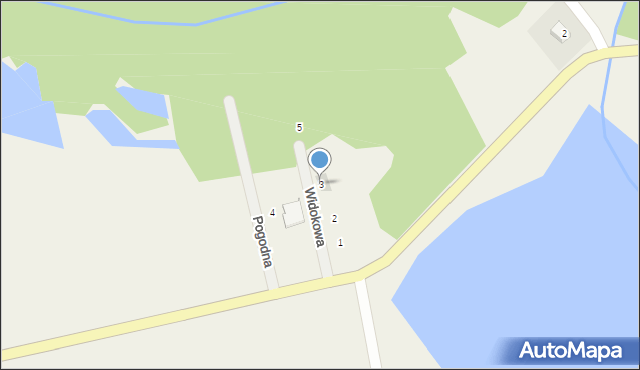 Radzyń, Widokowa, 3, mapa Radzyń