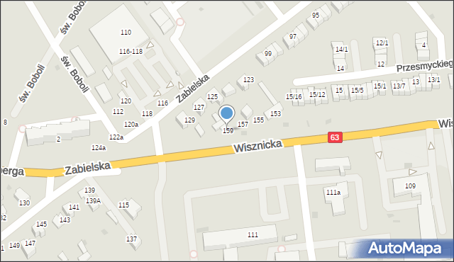 Radzyń Podlaski, Wisznicka, 159, mapa Radzyń Podlaski