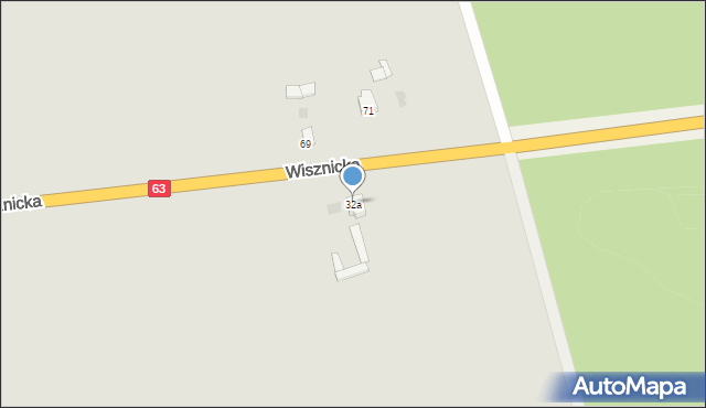 Radzyń Podlaski, Wisznicka, 32a, mapa Radzyń Podlaski