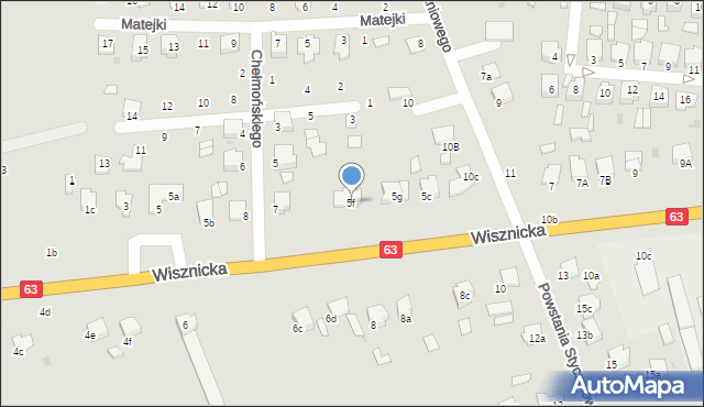 Radzyń Podlaski, Wisznicka, 5f, mapa Radzyń Podlaski