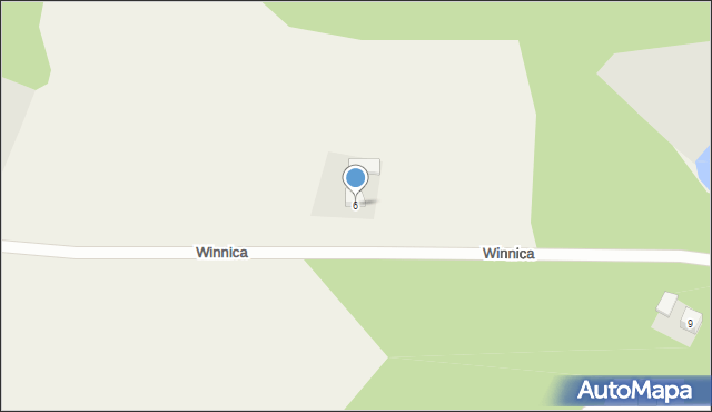 Rakoniewice Wieś, Winnica, 6, mapa Rakoniewice Wieś