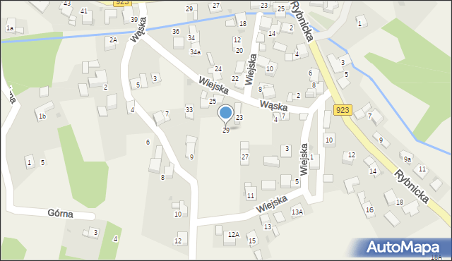 Raszczyce, Wiejska, 29, mapa Raszczyce