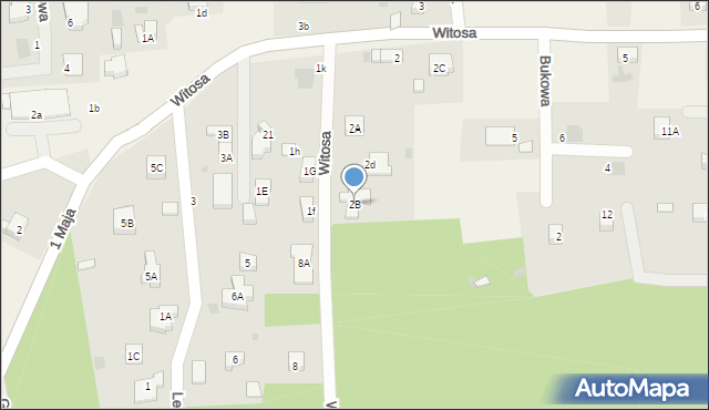 Raszówka, Witosa Wincentego, 2B, mapa Raszówka