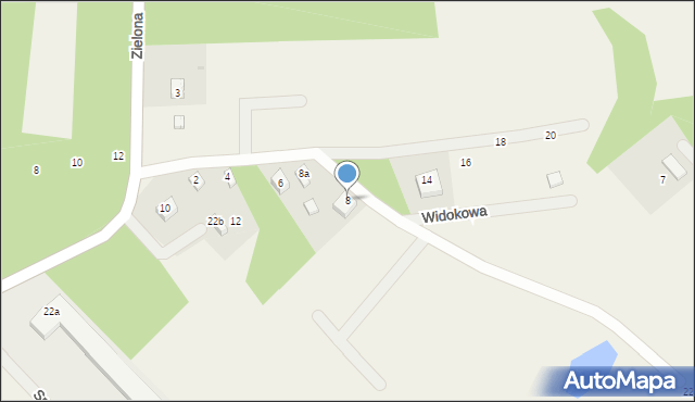 Rąty, Widokowa, 8, mapa Rąty