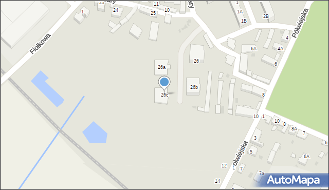 Rawicz, Winiary, 26c, mapa Rawicz