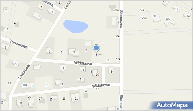 Rębiechowo, Widokowa, 9, mapa Rębiechowo