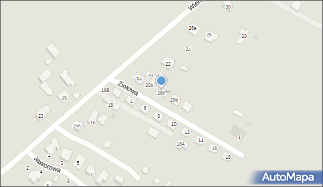 Reda, Wierzbowa, 20c, mapa Reda