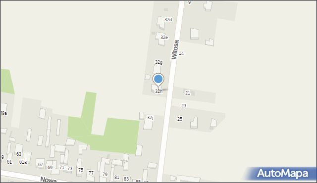 Rędziny, Witosa Wincentego, 32h, mapa Rędziny
