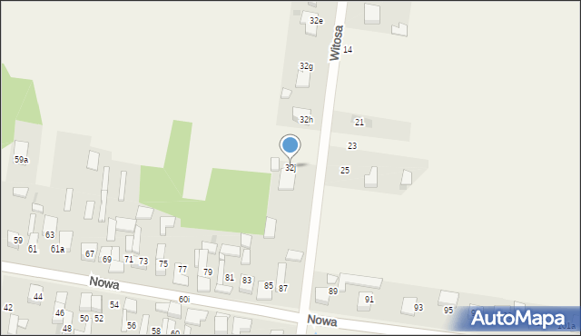 Rędziny, Witosa Wincentego, 32j, mapa Rędziny