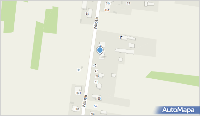 Rędziny, Witosa Wincentego, 43, mapa Rędziny