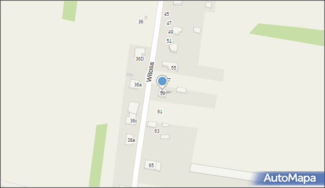 Rędziny, Witosa Wincentego, 59, mapa Rędziny