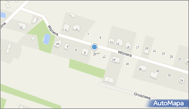 Rędziny, Wiznera Stanisława, kpt., 10, mapa Rędziny