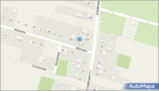 Rędziny, Wiznera Stanisława, kpt., 49, mapa Rędziny