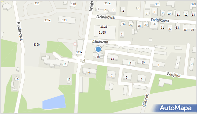 Reguły, Wiejska, 16, mapa Reguły