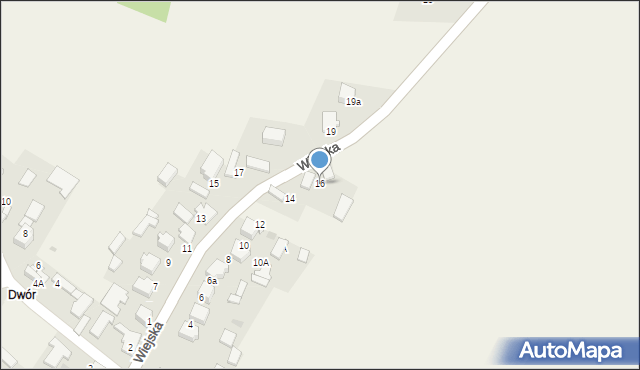 Rodaki, Wiejska, 16, mapa Rodaki