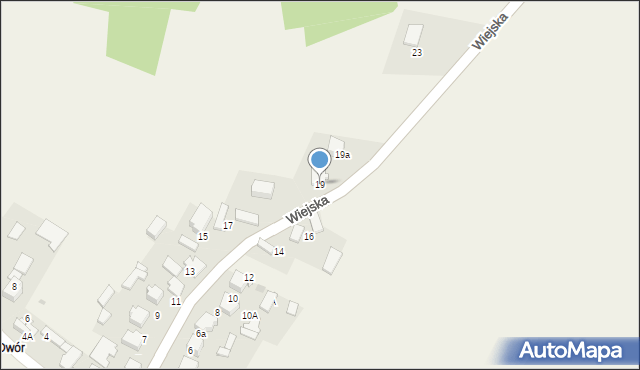 Rodaki, Wiejska, 19, mapa Rodaki