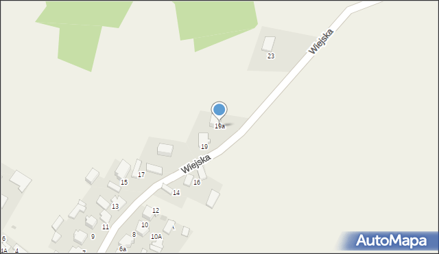 Rodaki, Wiejska, 19a, mapa Rodaki
