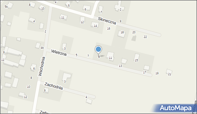 Rogów Sobócki, Wietrzna, 9, mapa Rogów Sobócki