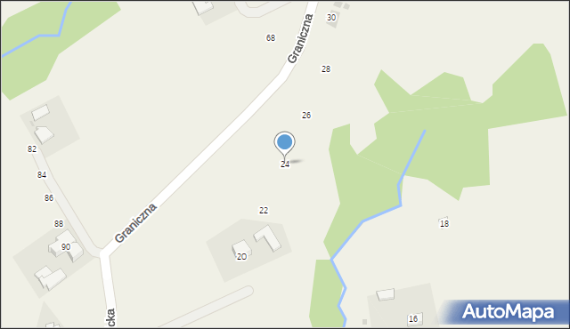 Roków, Witanowicka, 24, mapa Roków