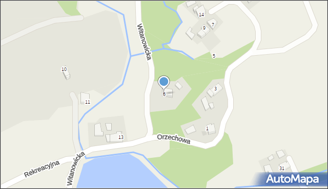 Roków, Witanowicka, 6, mapa Roków