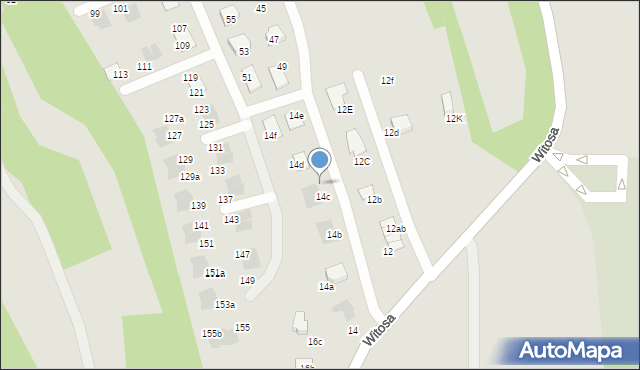 Ropczyce, Witosa Wincentego, 14ca, mapa Ropczyce