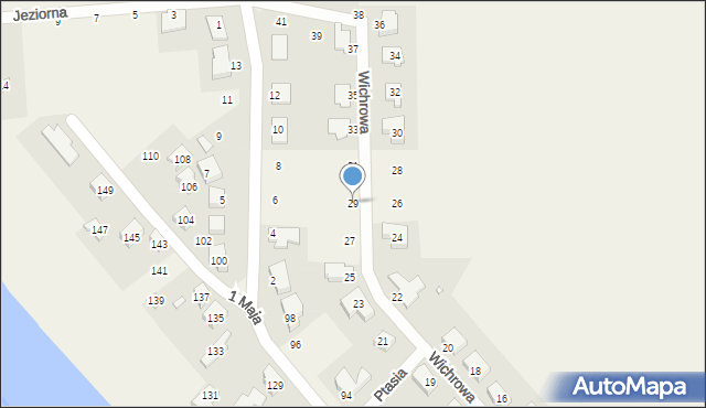 Rosnówko, Wichrowa, 29, mapa Rosnówko