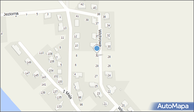 Rosnówko, Wichrowa, 31, mapa Rosnówko