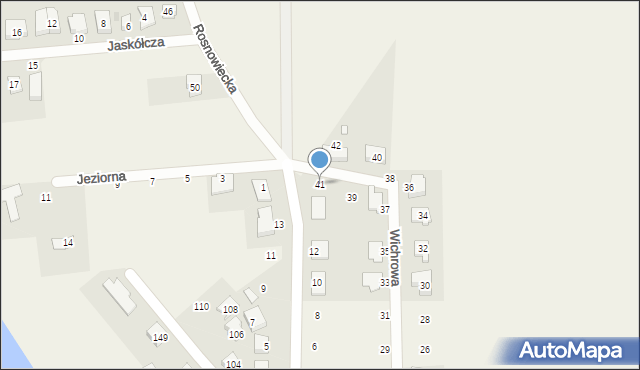 Rosnówko, Wichrowa, 41, mapa Rosnówko