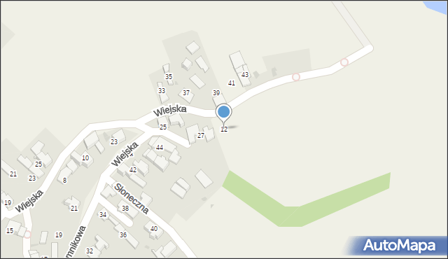 Roszków, Wiejska, 12, mapa Roszków