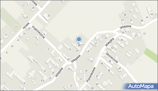 Roszków, Wiejska, 25, mapa Roszków