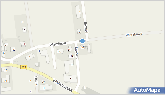 Roszkowo, Wierzbowa, 16, mapa Roszkowo