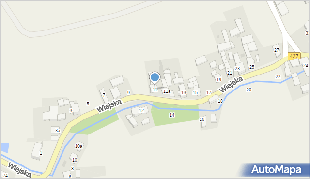 Roszowice, Wiejska, 11, mapa Roszowice