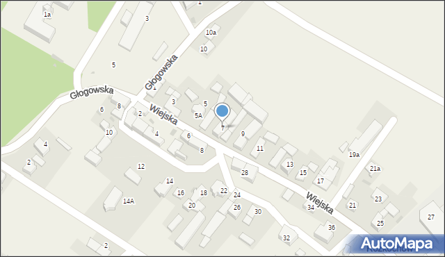 Rozkochów, Wiejska, 7, mapa Rozkochów