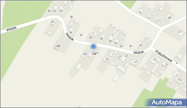 Ruda, Widok, 23B, mapa Ruda