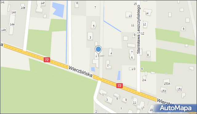 Ruda-Bugaj, Wierzbińska, 155, mapa Ruda-Bugaj