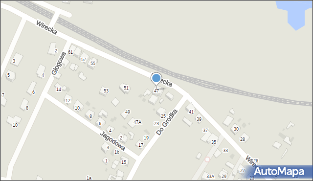 Ruda Śląska, Wirecka, 47, mapa Rudy Śląskiej