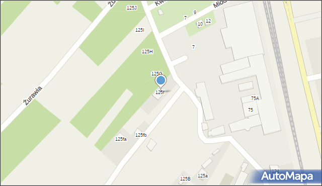 Rudna Mała, Widokowa, 125F, mapa Rudna Mała