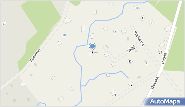 Rudnik, Wilgi, 7, mapa Rudnik