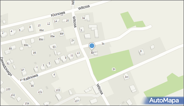 Rudołtowice, Witosa Wincentego, 3D, mapa Rudołtowice