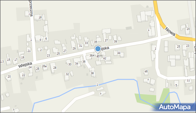 Rudyszwałd, Wiejska, 40, mapa Rudyszwałd