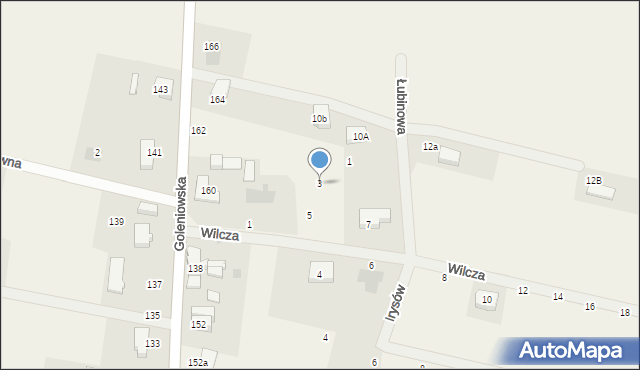 Rurzyca, Wilcza, 3, mapa Rurzyca