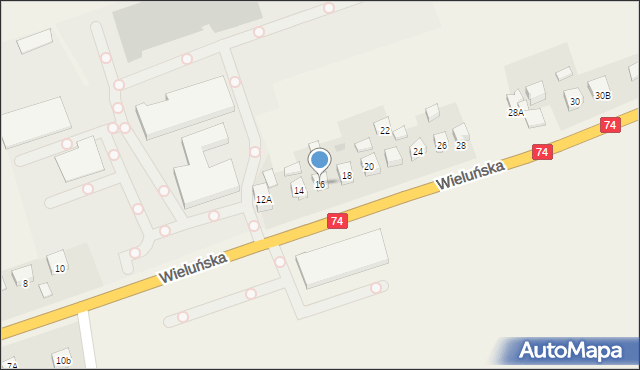 Rusiec, Wieluńska, 16, mapa Rusiec