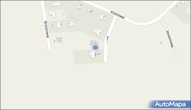 Rusko, Wierzbowa, 6, mapa Rusko