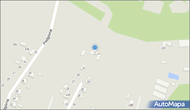 Rybnik, Wieżowa, 34, mapa Rybnika