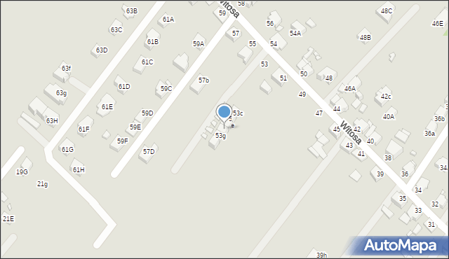 Rybnik, Witosa Wincentego, 53f, mapa Rybnika